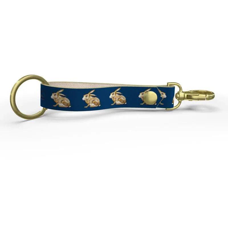 Sitting Hare Strap Keychain - Elizabeth's Boutique