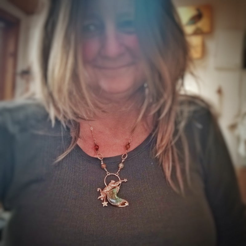 The Cat Jumped Over the Moon Necklace