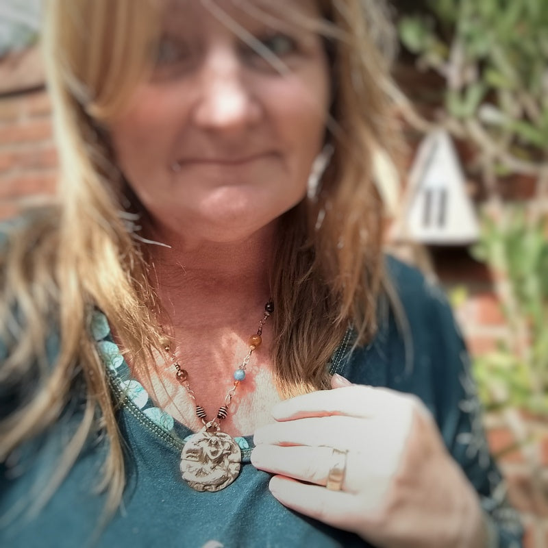 AQUARIUS Crystal Zodiac Astrology Pendant Necklace