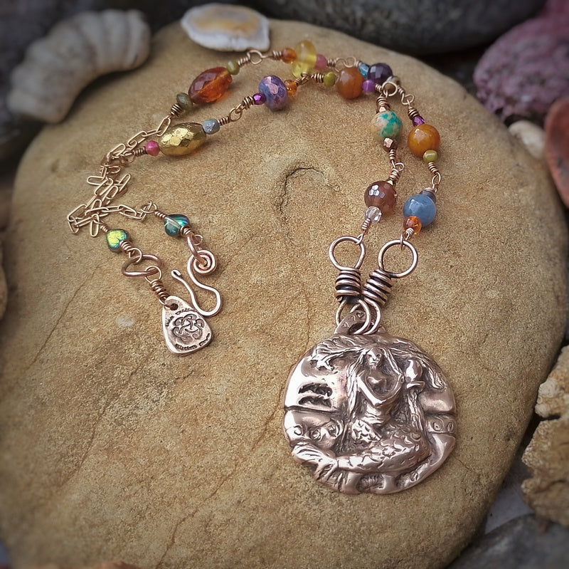 AQUARIUS Crystal Zodiac Astrology Pendant Necklace