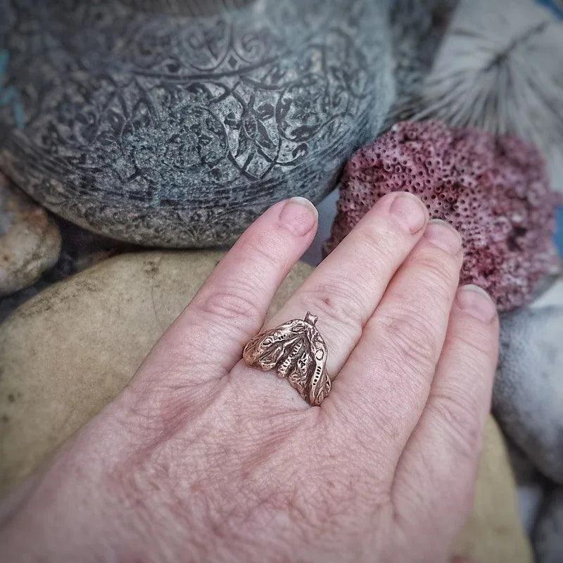 Moth Wisdom Ring for Clarity - Elizabeth's Boutique
