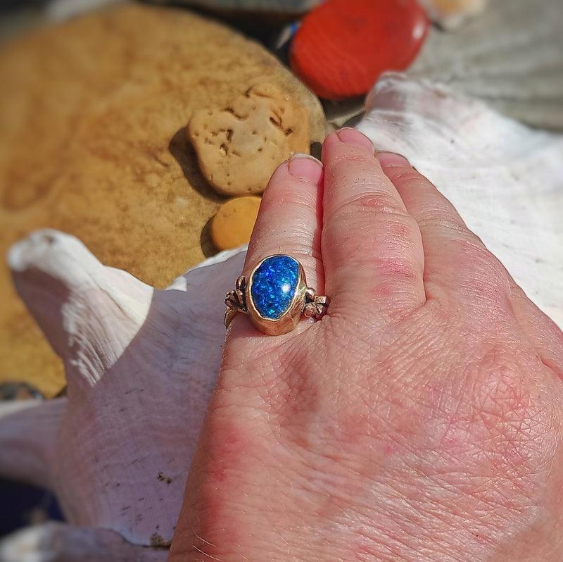 Opal Bronze Ring (commission)