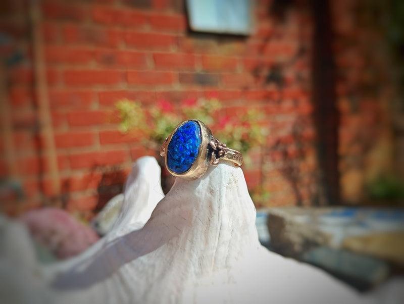 Opal Bronze Ring (commission)
