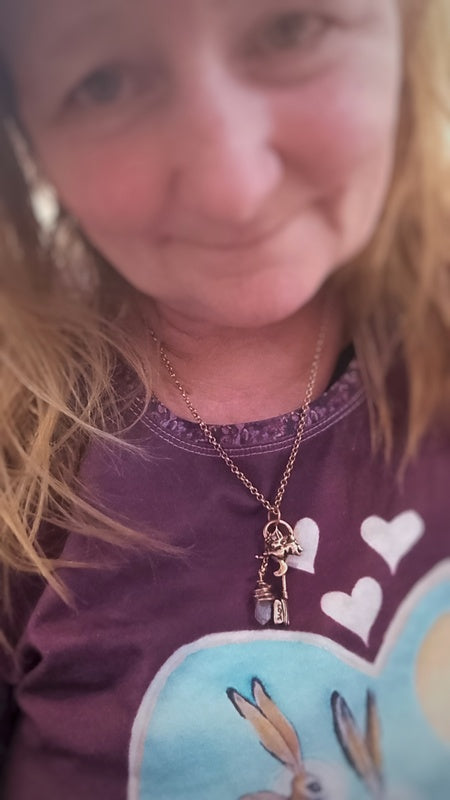 Cosmic Moon Connection Herkimer Diamond Portal Key