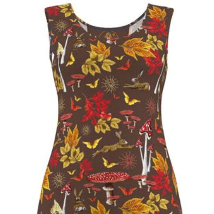 Earthy HareShroom Nature Summer Dress