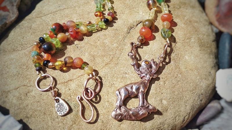 Stag Wisdom Necklace - Elizabeth's Boutique