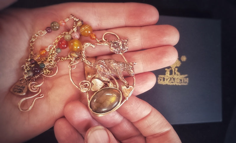 The Owl and the Pussycat Labradorite Necklace