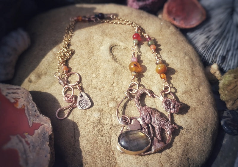 The Owl and the Pussycat Labradorite Necklace