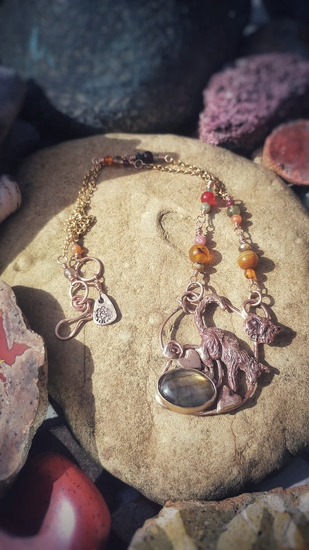 The Owl and the Pussycat Labradorite Necklace