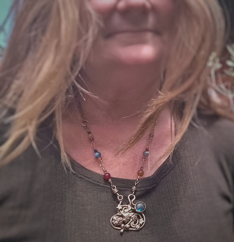 Wish upon a Star Hare Moon Wisdom Necklace