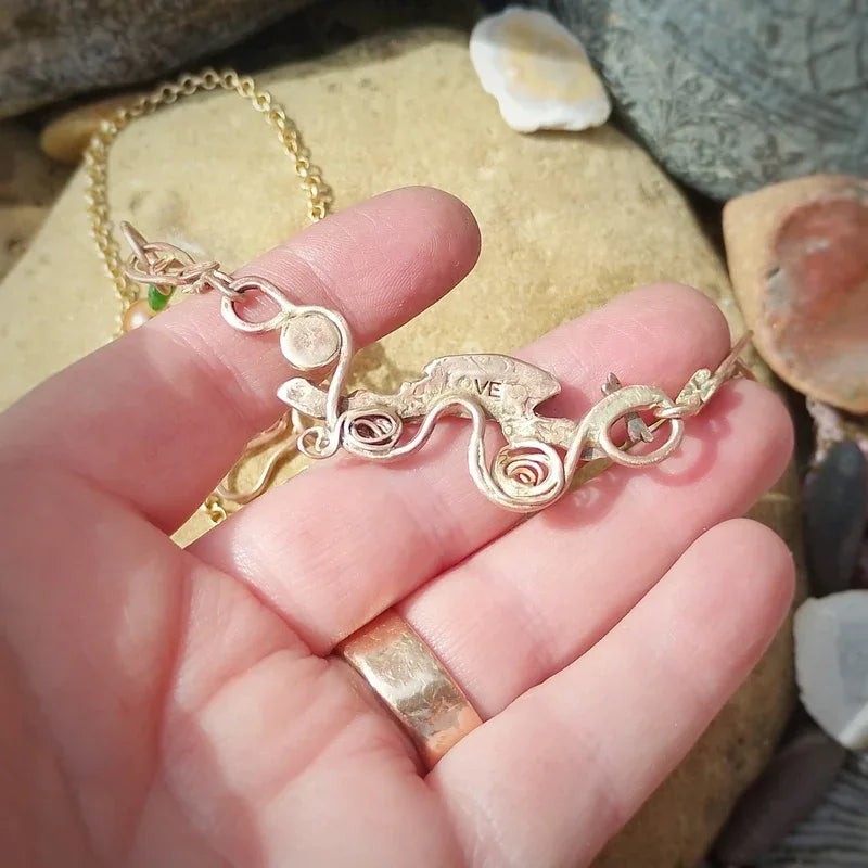 Go with the Flow Opal Nature Energy Necklace - Elizabeth's Boutique