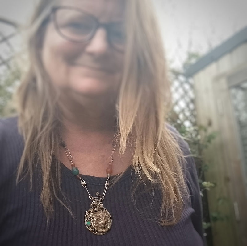 Wolf Wisdom Opal Necklace
