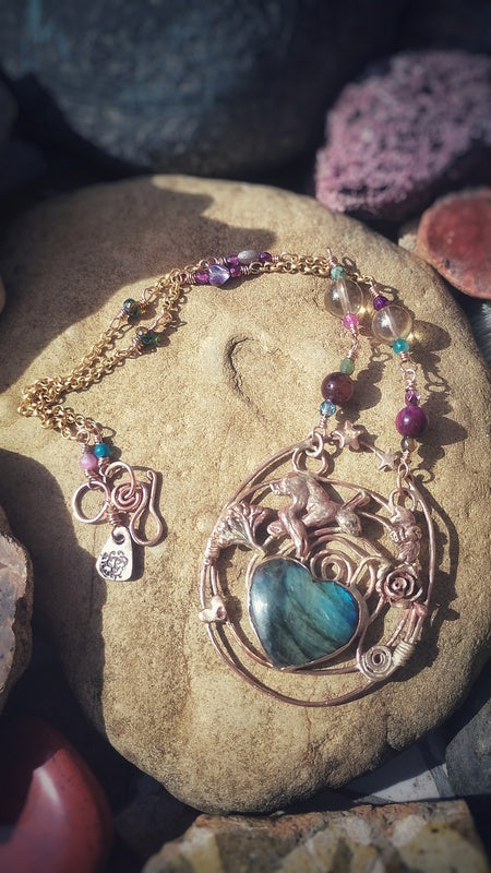 That Loving Feeling Hare Labradorite Necklace