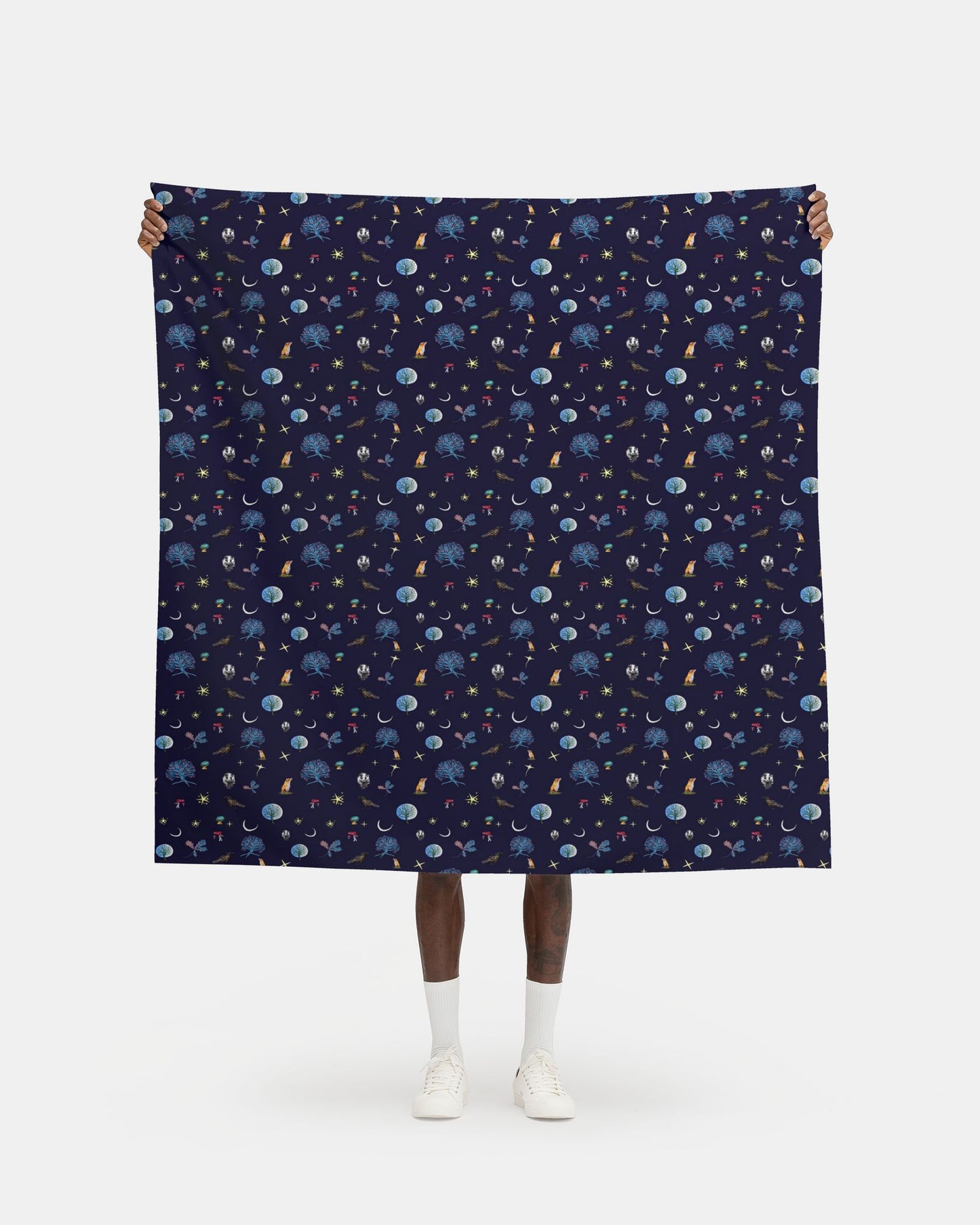 Wild Nights Mystical Fabric Prints Deep Blue