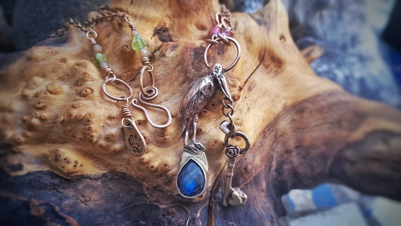 New Beginnings Labradorite Pelican Necklace
