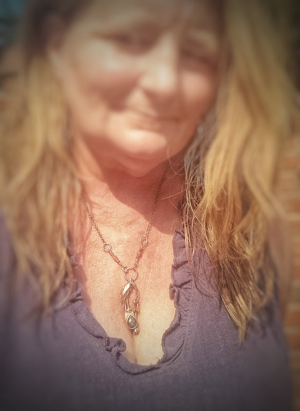 New Beginnings Labradorite Pelican Necklace