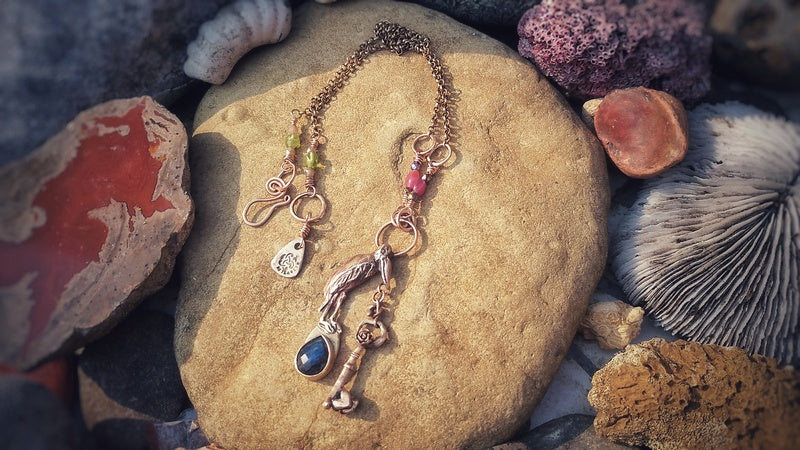 New Beginnings Labradorite Pelican Necklace