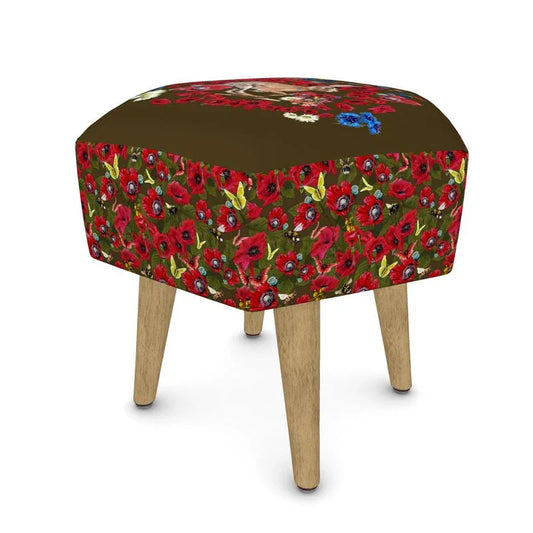 Running with Hares Footstool - Elizabeth's Boutique