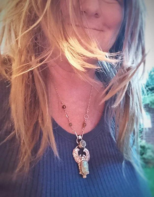 Scarab Good Luck Necklace - Elizabeth's Boutique