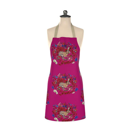 Wild Pinks Running Hares Apron