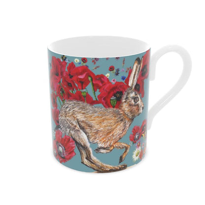 Running Hare Bone China Mug