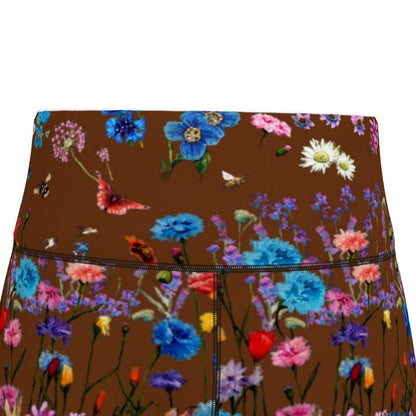 Hares in the Blossoms Lycra Sports Leggings