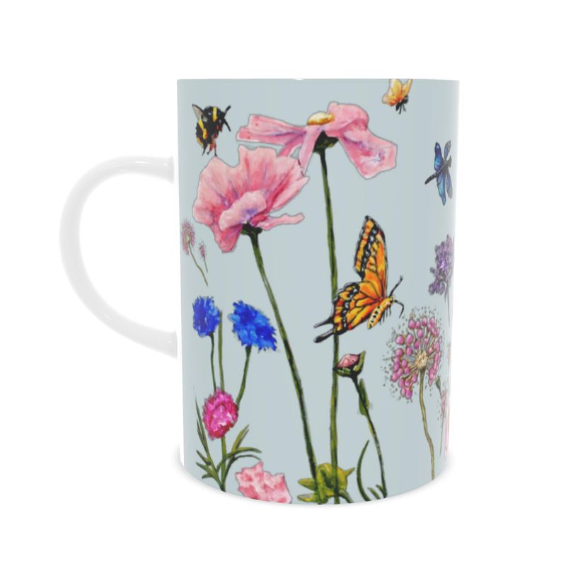 Hares Delight Tall Bone China Mug