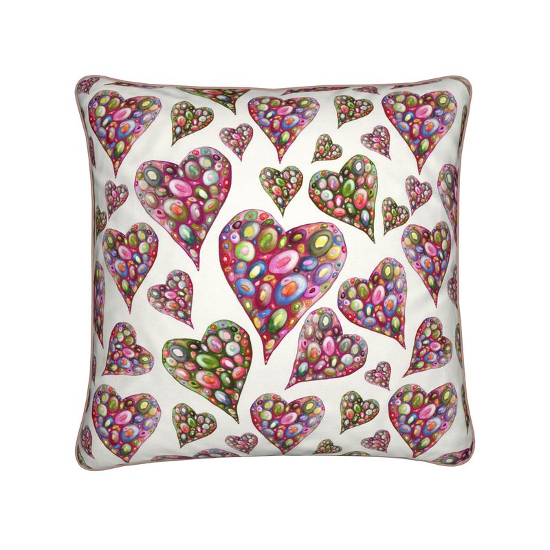Heart and Soul Angelic Heart Velvet Cushion