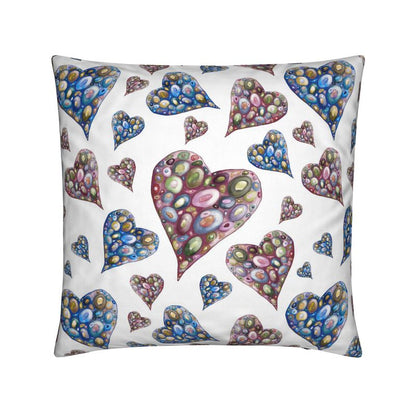Heart and Soul Cushion Ocean Blue