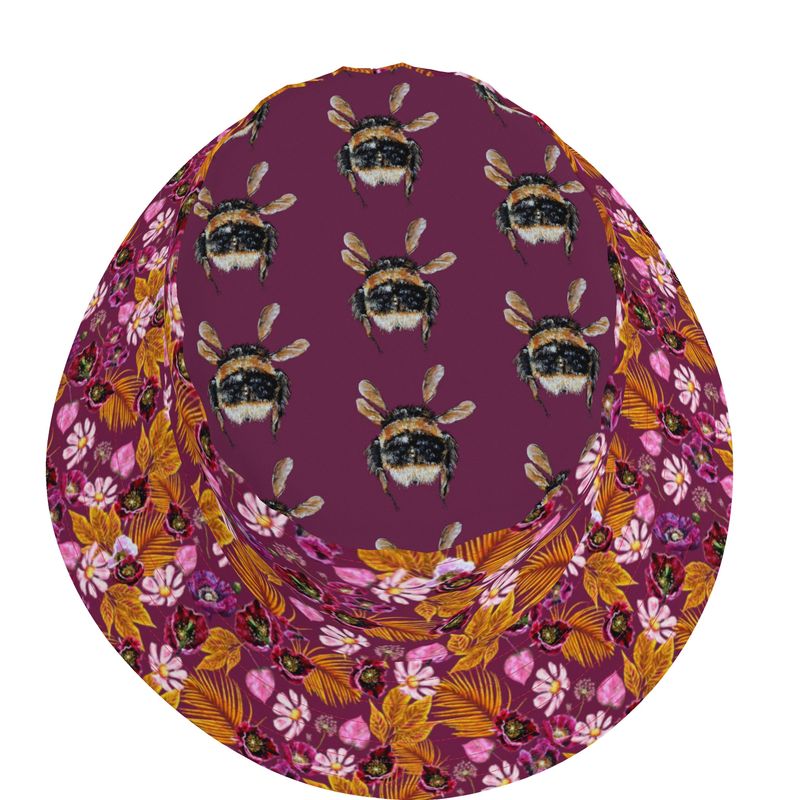 Bumble Bee Pinks and Golds Natty Hat
