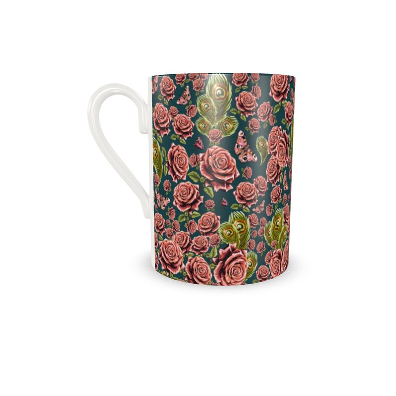 Rose Love Butterfly Cup and Saucer