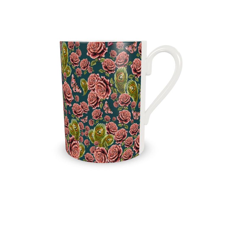 Rose Love Butterfly Cup and Saucer