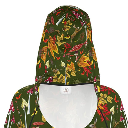 Earthy HareShroom Nature Hoodie Dress