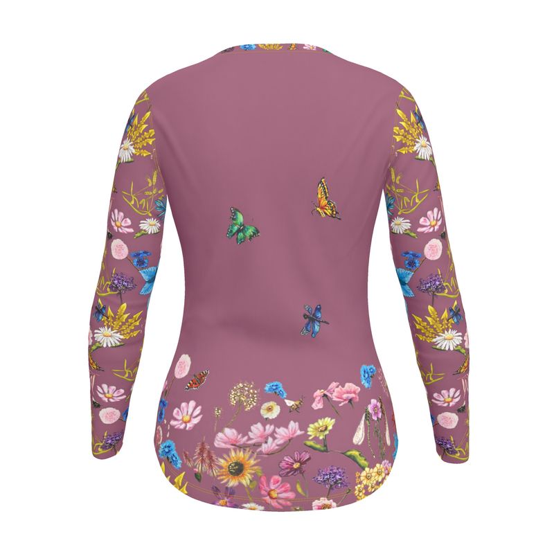 Cat Lovers Wildflower Cotton Shirt