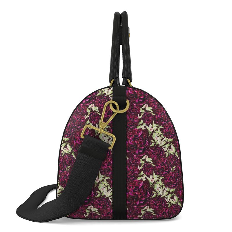 Dragonfly Peony Duffle Bag - Limited Edition