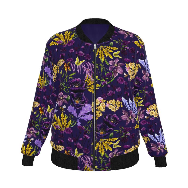 Fox Messenger Reversible Silk Bomber Jacket