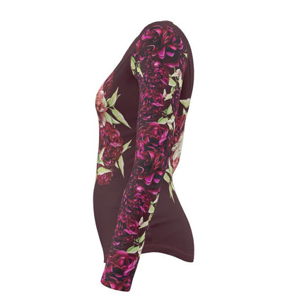 Dragonfly Peonies Cotton T-shirt
