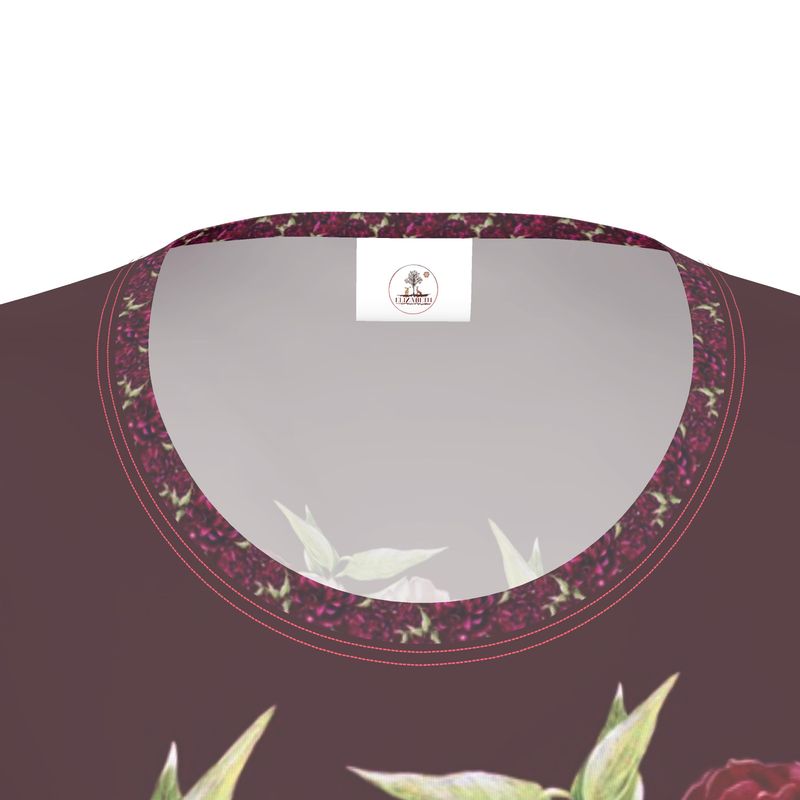 Dragonfly Peonies Cotton T-shirt