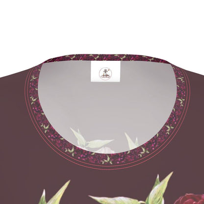 Dragonfly Peonies Cotton T-shirt