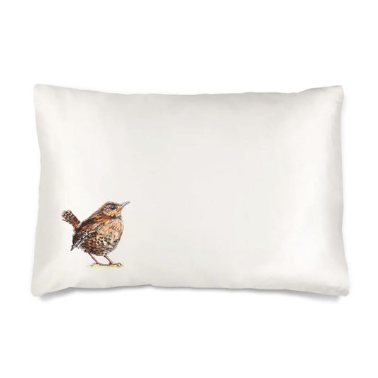 Wild Wren Silk Pillowcase