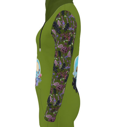 Three of Cups Hare Tarot Deck Hoodie Dress