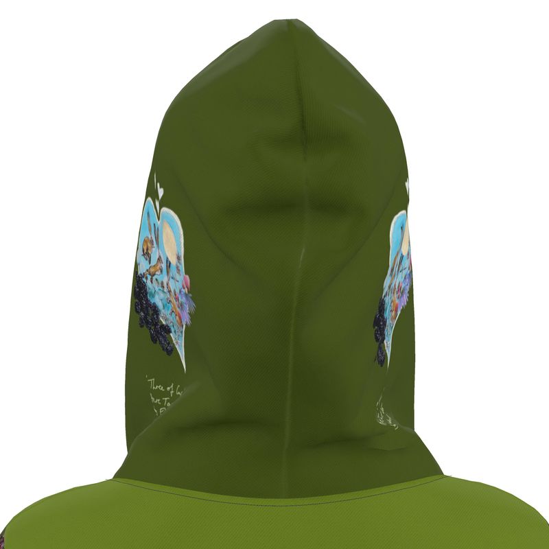 Three of Cups Hare Tarot Deck Hoodie Dress