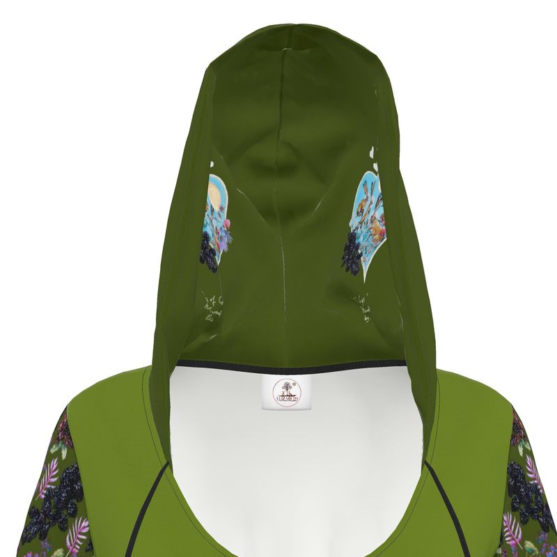 Three of Cups Hare Tarot Deck Hoodie Dress