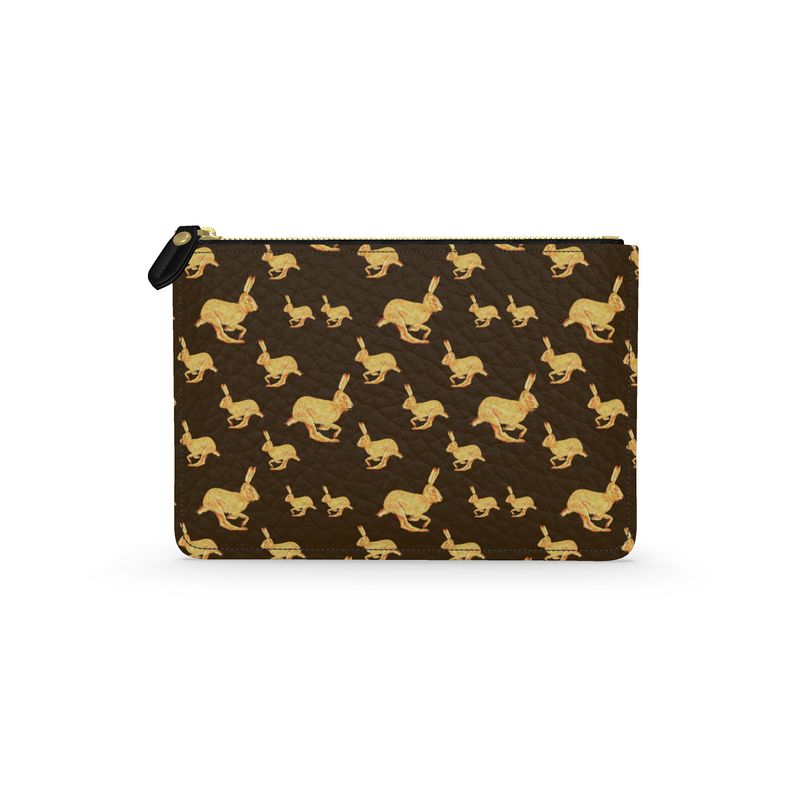 Golden Hare Leather Pouch