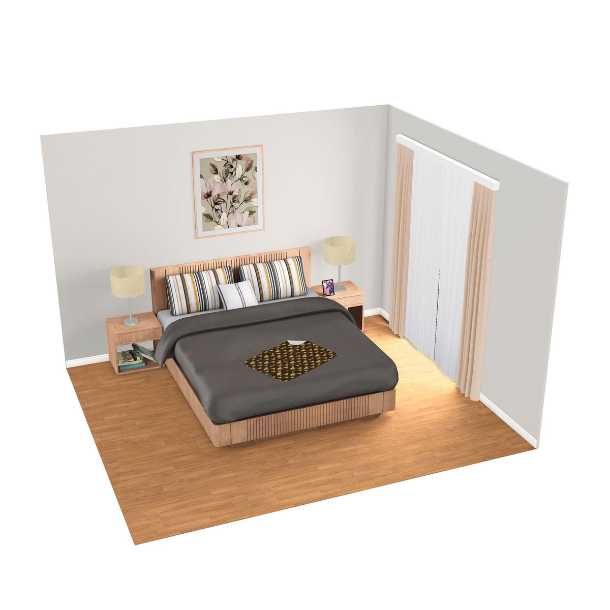Golden Hares Single Layer Dogs Blanket