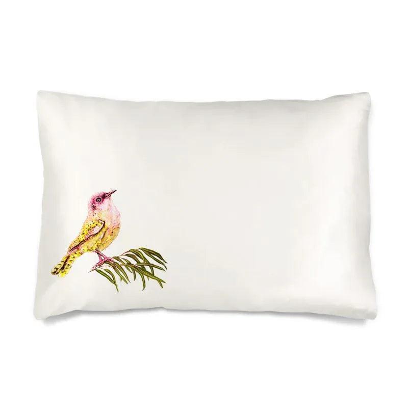 Bird Magic Silk Pillowcase - Elizabeth's Boutique
