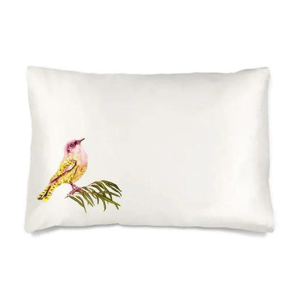 Bird Magic Silk Pillowcase - Elizabeth's Boutique