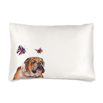 British Bulldog Soft  Silk Pillowcase