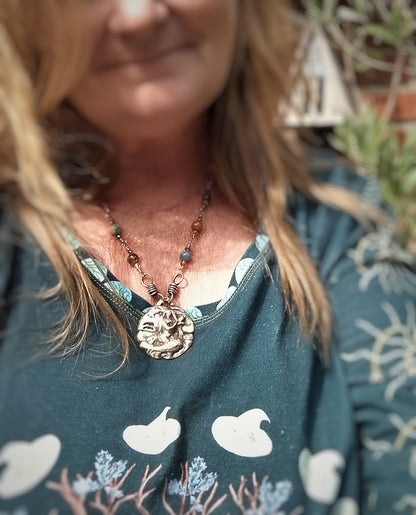 AQUARIUS Crystal Zodiac Astrology Pendant Necklace
