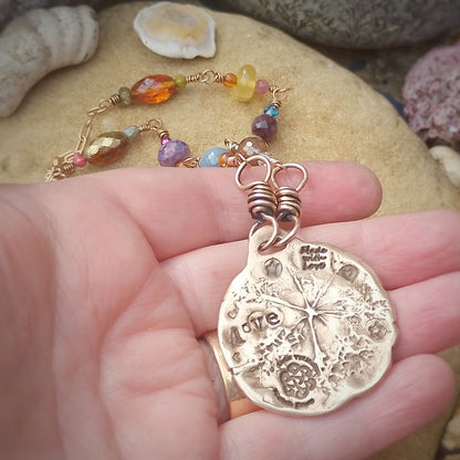 AQUARIUS Crystal Zodiac Astrology Pendant Necklace